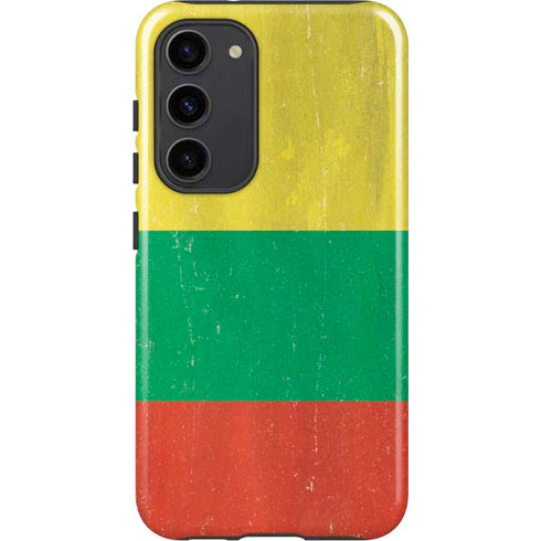 Lithuania Flag Distressed Galaxy S23 Plus Pro Case